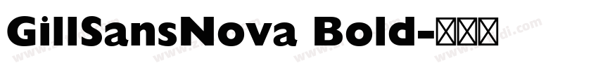 GillSansNova Bold字体转换